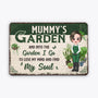 0864EUK1 Personalised Metal Sign Garden Grandma MoMum