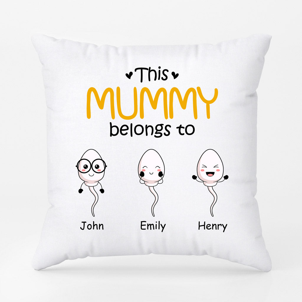 0885PUK2 Personalised Pillow Gifts Kid Grandma Mum