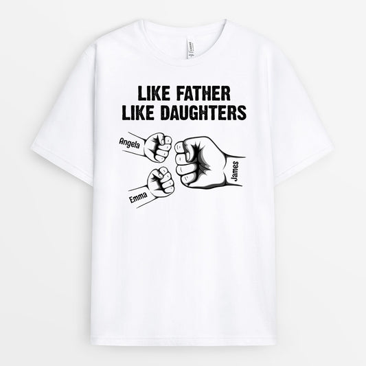 0890AUK2 Personalised T shirts Gifts Fist Bump Grandad Dad