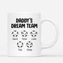0893MUK2 Personalised Mugs Gifts Football Dad Grandad