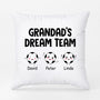 0893PUK1 Personalised Pillow Gifts Football Dad Grandad