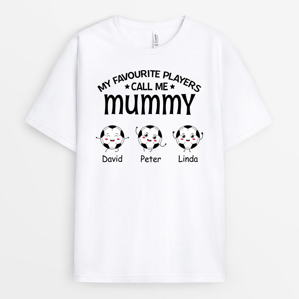 0894AUK2 Personalised T shirts Gifts Football Grandma Mum