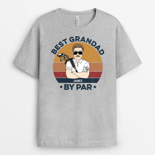0895AUK1 Personalised T shirts Gifts Golf Dad Grandad