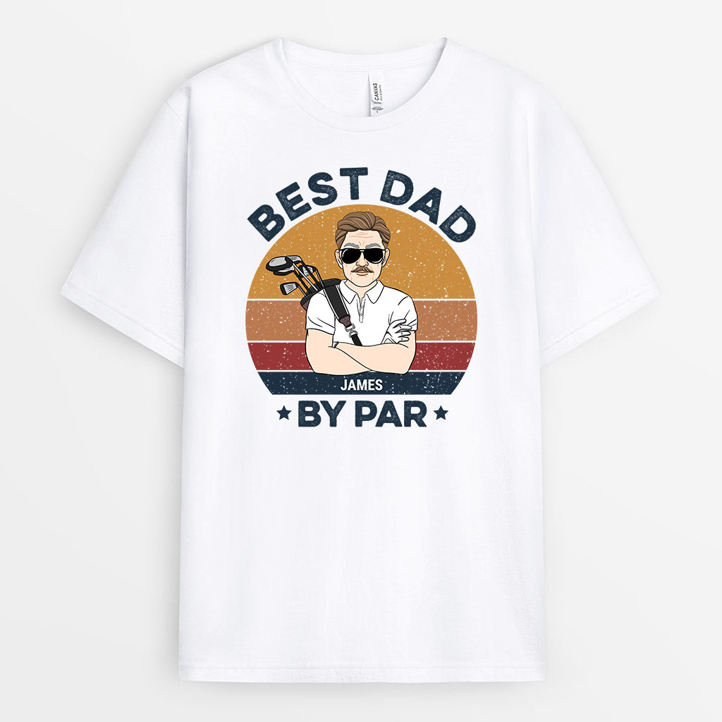 0895AUK2 Personalised T shirts Gifts Golf Dad Grandad