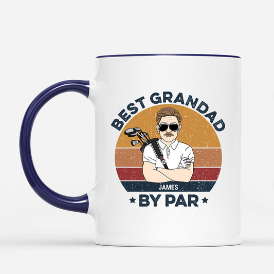 0895MUK1 Personalised Mugs Gifts Golf Dad Grandad