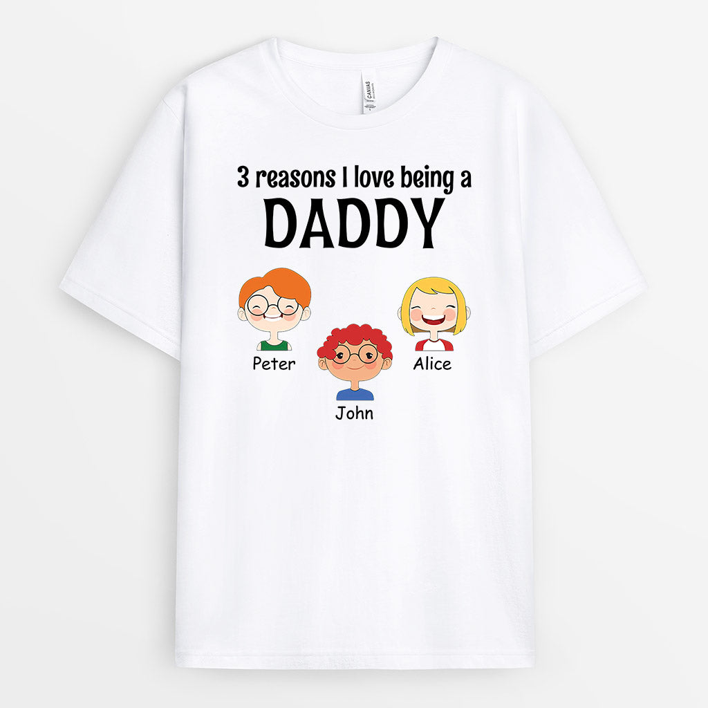 0897AUK1 Personalised T shirts Gifts Kids Grandad Daddy