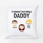 0897PUK2 Personalised Pillow Gifts Kids Grandad Dad