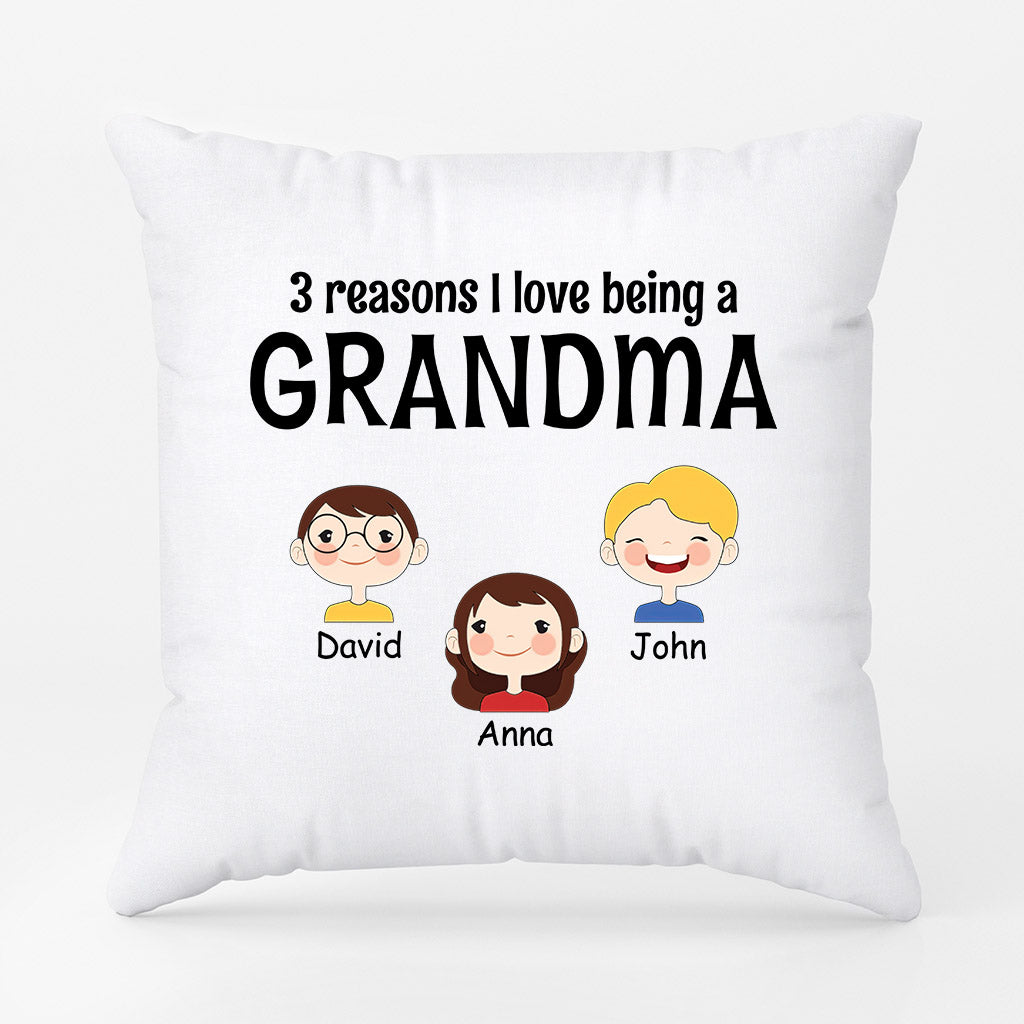 0897PUK2 Personalised Pillow Gifts Kids Grandma Mum
