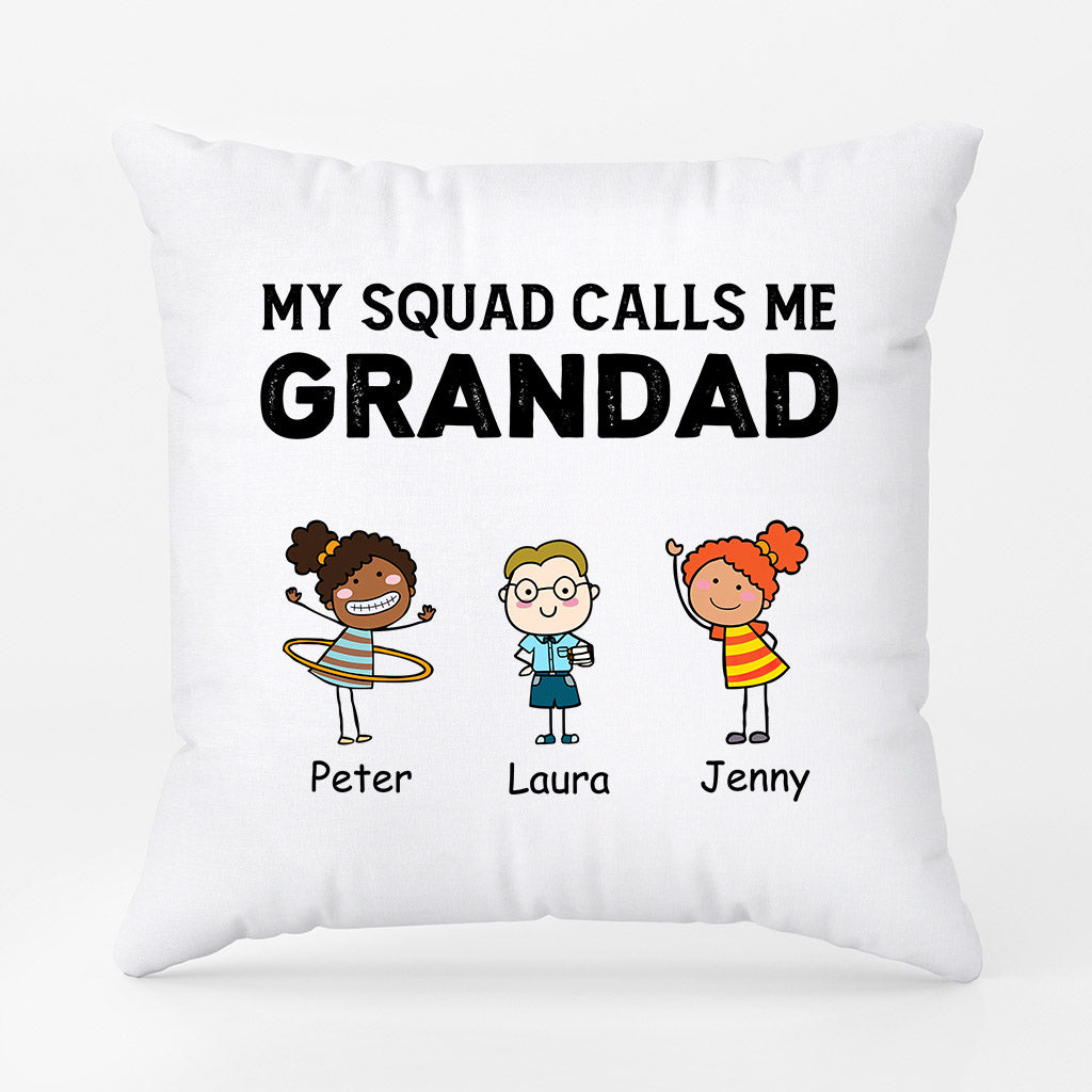 0906PUK1 Personalised Pillow Gifts Kids Grandad Dad