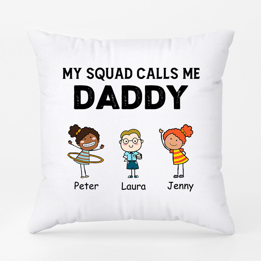 0906PUK2 Personalised Pillow Gifts Kids Grandad Dad