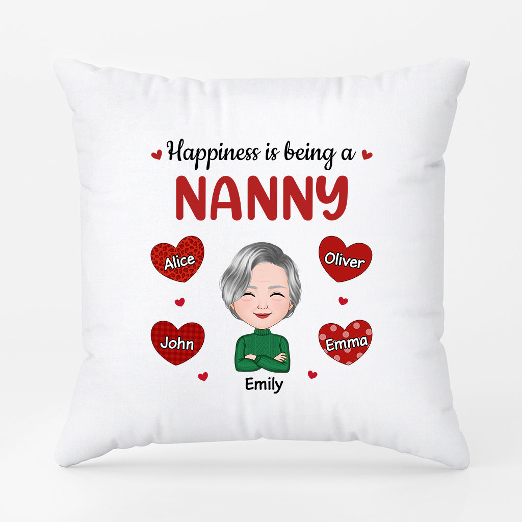 0911PUK1 Personalised Pillow Gifts Leopard Grandma Mum