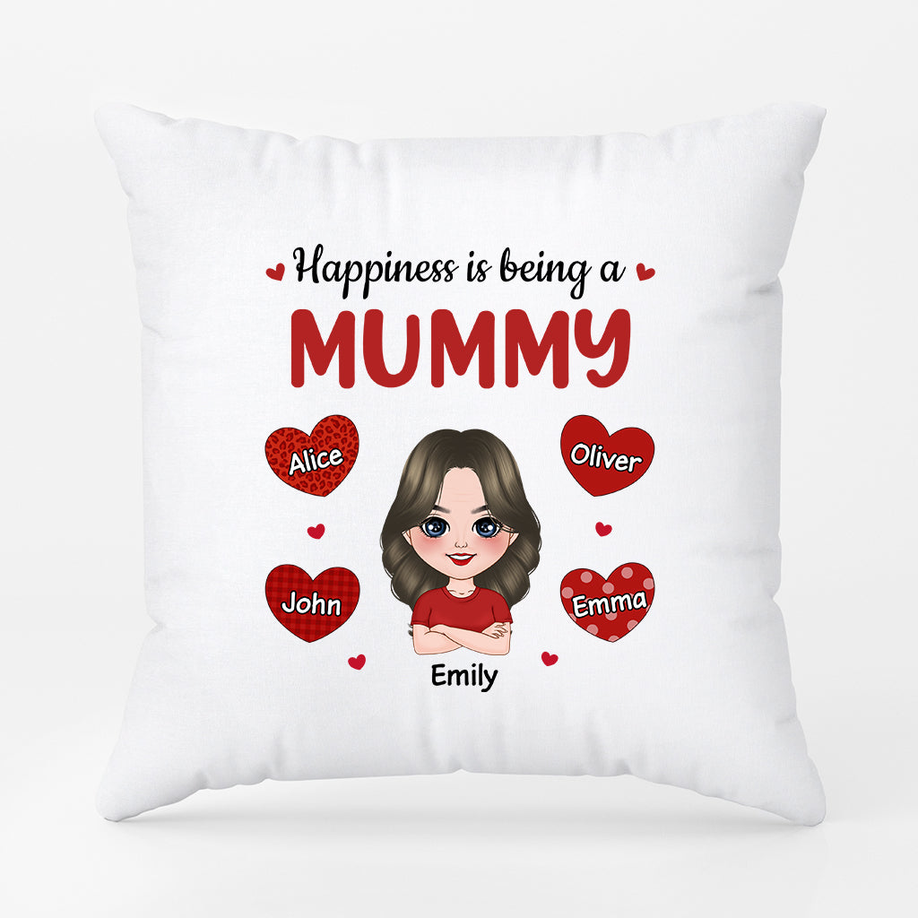 0911PUK2 Personalised Pillow Gifts Leopard Grandma Mum