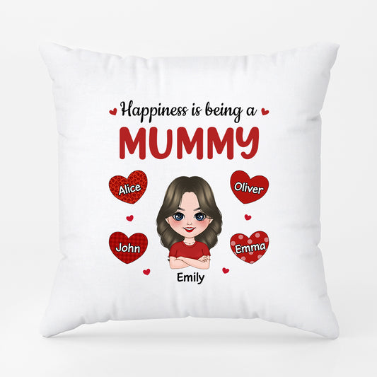 0911PUK2 Personalised Pillow Gifts Leopard Grandma Mum