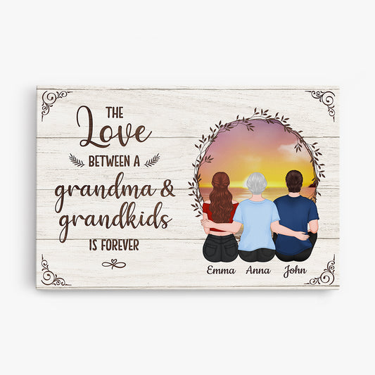 0918CUK1 Personalised Canvas Gifts Motherhood Grandma Mum