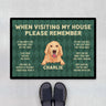 Personalised When Visiting My House Door Mats - Personal Chic