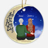 Personalised I Love You To The Moon And Back Christmas Ornaments - Personal Chic